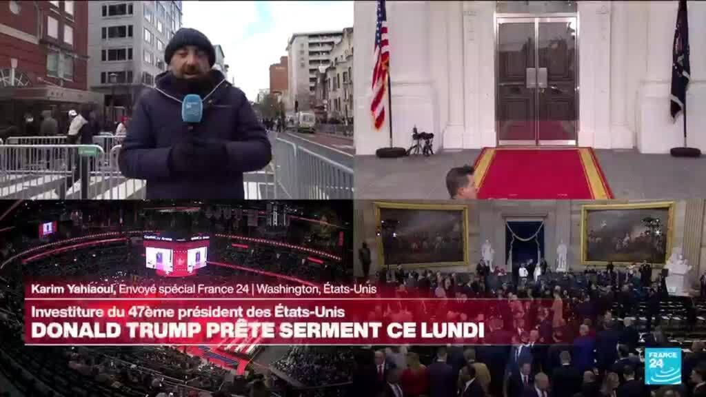 Investiture de Donald Trump : ses partisans bravant le froid pour vivre l'événement