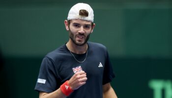 Jacob Fearnley shines on Davis Cup debut as Great Britain level Japan tie