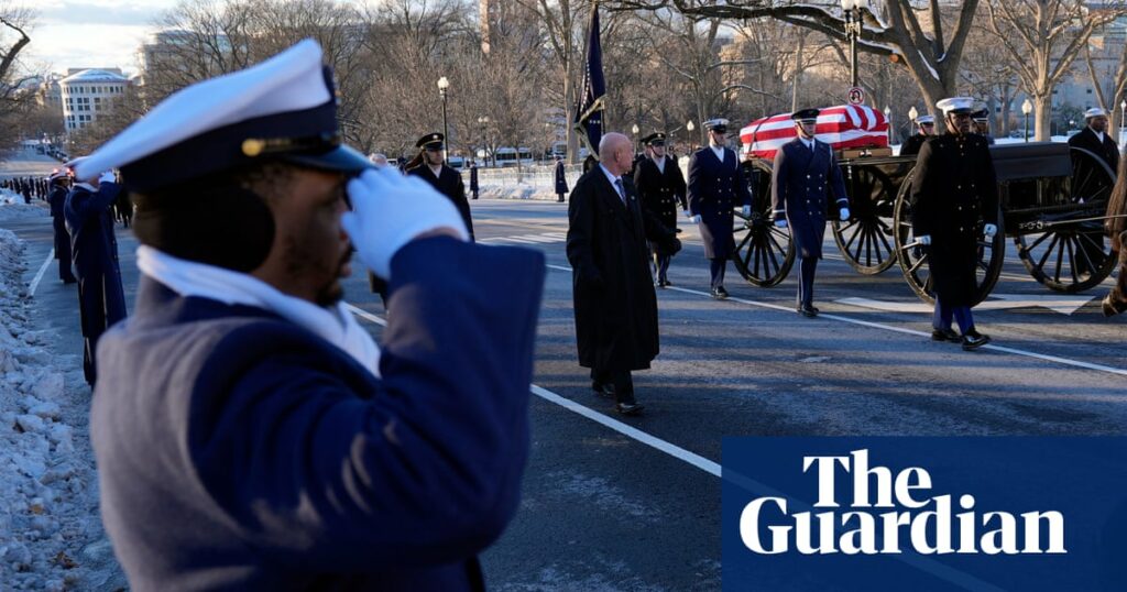 Jimmy Carter’s remains arrive in Washington DC for state funeral rites