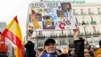 La diáspora venezolana en Madrid exige libertad: "Nos parece fatal que el Gobierno español no reconozca a Edmundo como presidente"