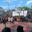 Le streetball, variante urbaine du basket, séduit Paris : « Les gens s’arrêtent pour regarder, ils sont fascinés par ce qu’ils voient »