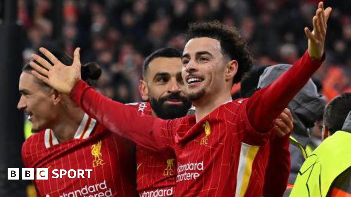 Liverpool players celebrate