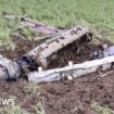 'Lucky' escape as fighter jet part lands in field