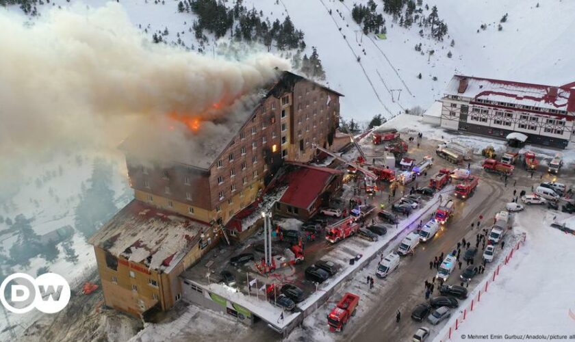 Mindestens zehn Tote bei Hotelbrand in türkischem Skigebiet