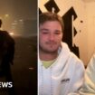 Moment friends abandon house as Palisades fire closes in