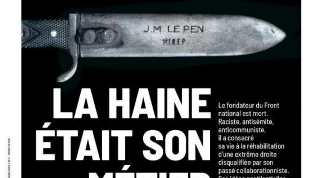 Mort de Jean-Marie Le Pen: "La haine était son métier"