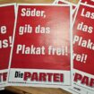 Als Reaktion auf abhandengekommene Wahlplakate richtete "Die Partei" einen Aufruf an den CSU-Vorsitzenden Markus Söder