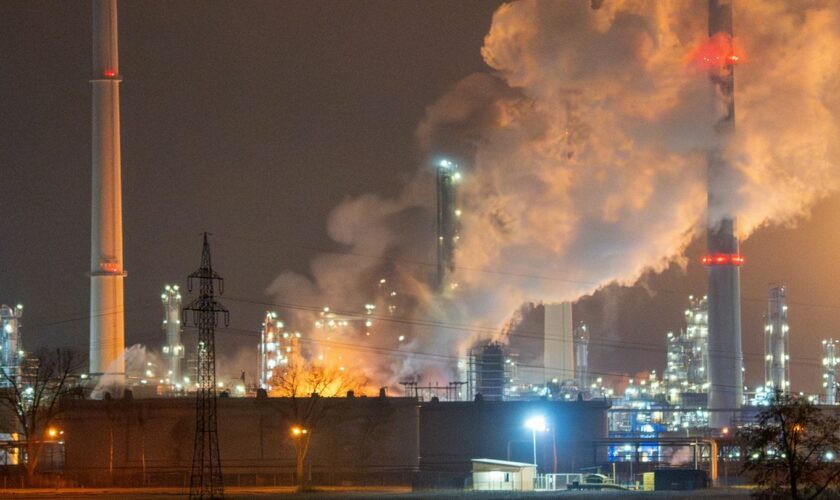 Noch ist unklar, wie hoch der Schaden nach dem Brand in der Raffinerie in Neustadt an der Donau ausfällt. (Archivbild) Foto: Lar