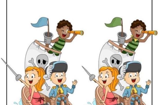 Only a genius can spot all 7 differences in boat brainteaser in 21 seconds