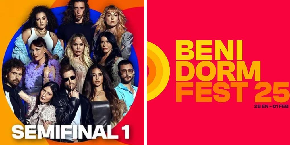 Orden de actuación de la primera semifinal del Benidorm Fest 2025: quién canta hoy y en qué posición