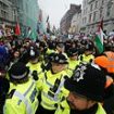 Pro-Palestinian protesters force their way through police lines as Met rush in reinforcements and arrest eight in London demo despite Gaza ceasefire deal