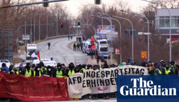 Protesters stage blockade as AfD holds conference before German elections