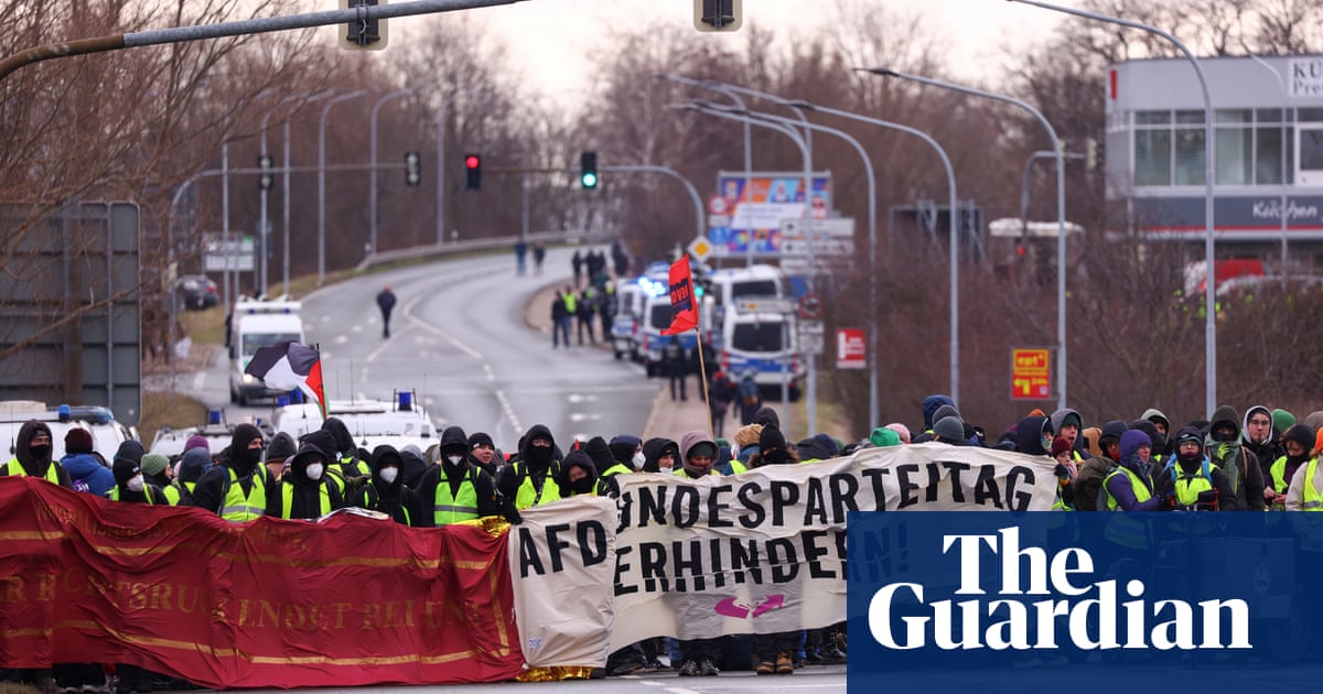 Protesters stage blockade as AfD holds conference before German elections