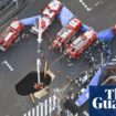 Race to rescue driver trapped in Japan sinkhole for two days