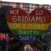 Roma se manifiesta contra una agresión homófoba a una pareja homosexual en Nochevieja