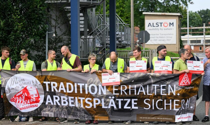 Über die Zukunft des Görlitzer Alstom-Werkes soll in der kommenden Woche informiert werden (Archivbild). Foto: Robert Michael/dp