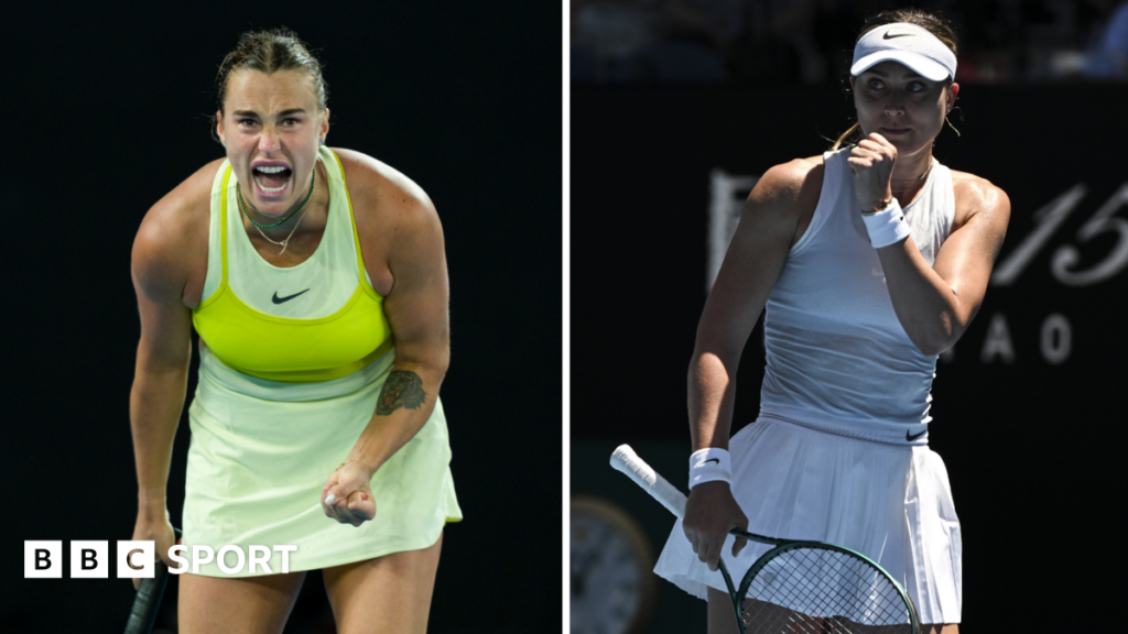 Aryna Sabalenka and Paula Badosa graphic