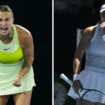 Aryna Sabalenka and Paula Badosa graphic