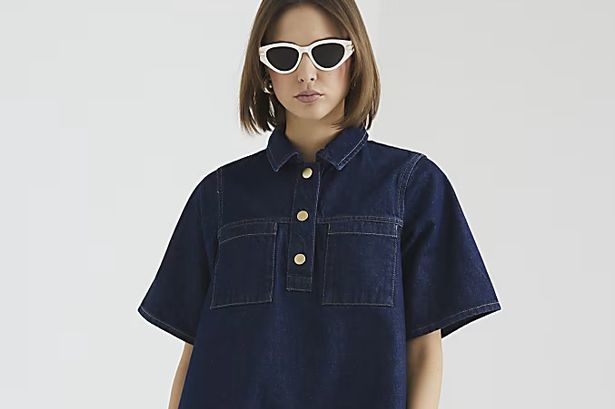 Shoppers 'need' River Island's £38 denim smock dress that's 'so flattering'