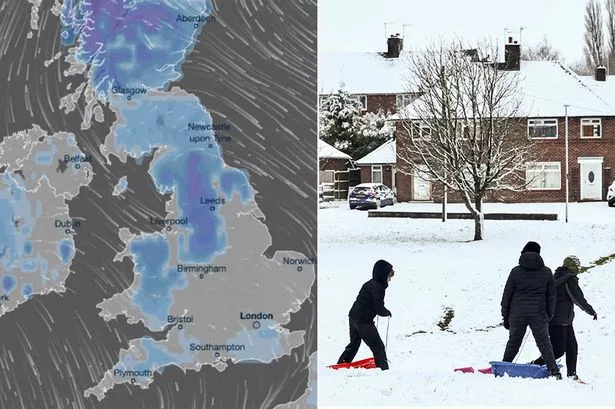 Snow radar shows everywhere it's snowing in Britain NOW as UK wakes up to 9 inches