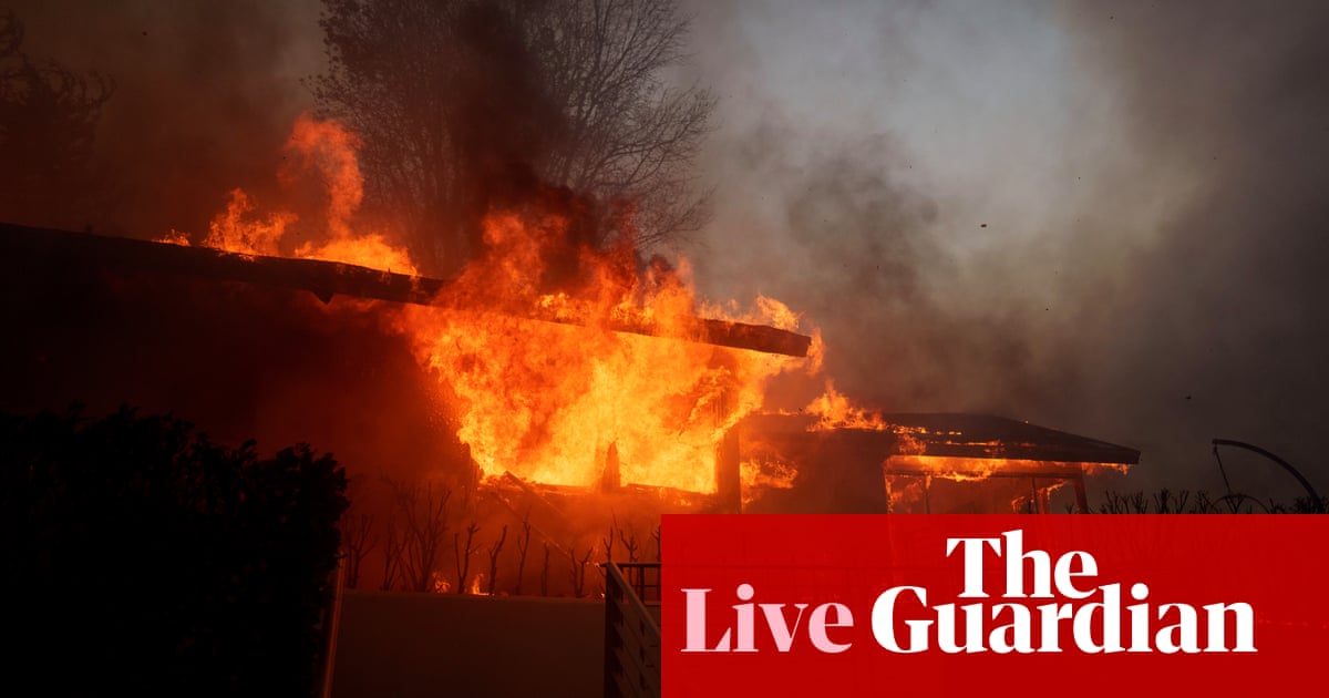 Southern California wildfire: Palisades blaze doubles in size to more than 2,920 acres – live updates