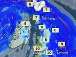 Storm Éowyn is officially named: Map reveals when 'weather bomb' will hit Britain with 80mph gales, snow and torrential downpours