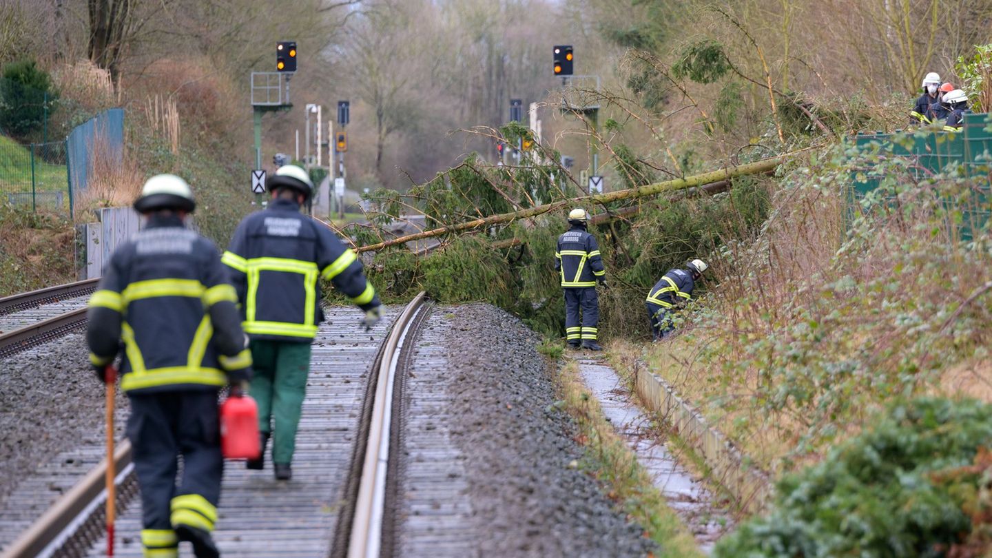 Am Neujahrstag musste die Feuerwehr wegen Sturmschäden ausrücken. (Archivbild) Foto: Jonas Walzberg/dpa