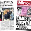 The Papers:  'Ceasefire joy' and 'chaos in hospital corridors'