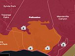 The celebrity homes destroyed in LA fires mapped: As thousands lose their properties use our interactive map to behold the devastation