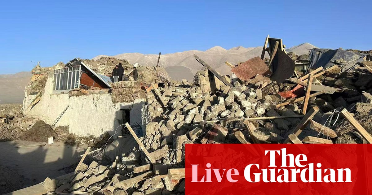 Tibet earthquake: at least 53 dead as strong quake strikes near holy Shigatse city – live updates