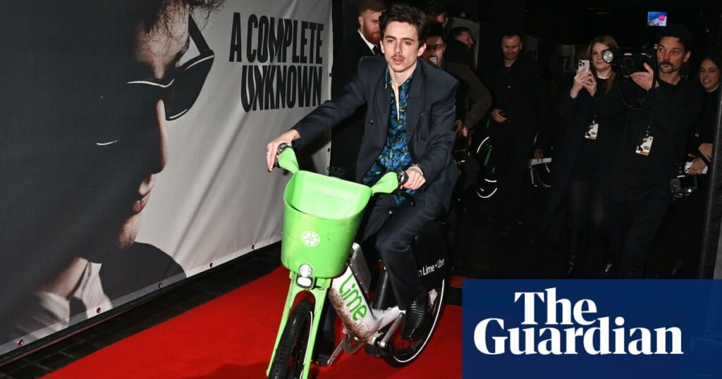 Timothée Chalamet’s red-carpet ride adds to Lime bikes’ ‘fashion credentials’