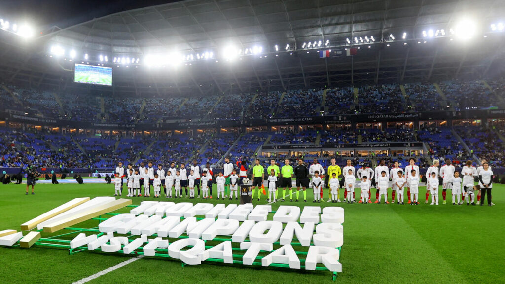 Trophée des champions : le stade 974 de Doha s’est peu à peu rempli pour le choc entre le PSG et Monaco