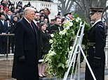 Trump Inauguration live updates: Donald lays wreath at Tomb of the Unknown Soldier as historic ceremonies begin