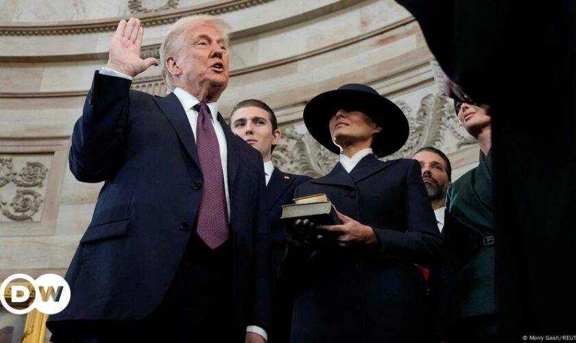 Trump declares 'golden age of America' in inaugural address