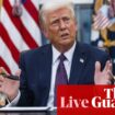 Trump orders paid leave for federal diversity staff and threatens China sanctions – US politics live