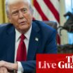 Trump says he will impose trade tariffs on Canada and Mexico on Saturday – US politics live