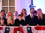 Trump's Angels: Kai and Ivanka look radiant at Inauguration events as Don Jr's girlfriend makes her political debut