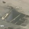 Two dead after plane hits factory roof near LA