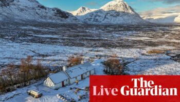 UK weather live: country braces for icy blast as temperatures to fall as low as -15C