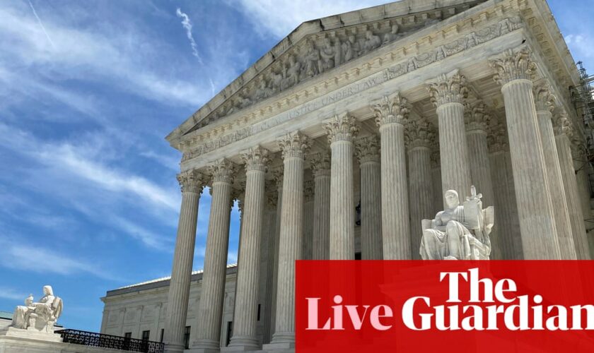 US supreme court rules TikTok must be sold or will be banned by Sunday – live