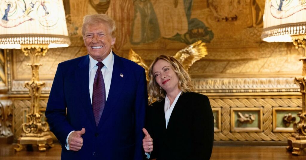 «Une femme fantastique, elle a conquis l’Europe» : Giorgia Meloni reçue par Donald Trump en Floride