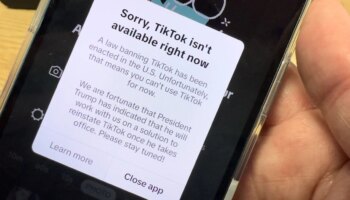 Verbot in den USA: Tiktok geht aus und schnell wieder an