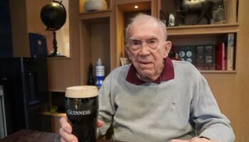 WW2 'saved by pint of Guinness' in 1944 sups another 80 years later to celebrate