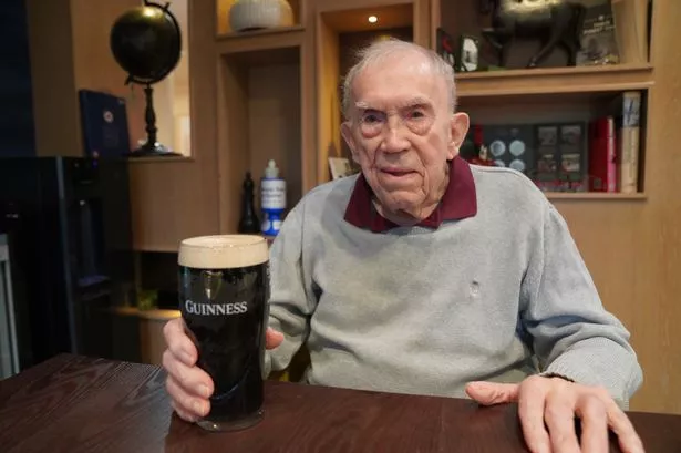 WW2 'saved by pint of Guinness' in 1944 sups another 80 years later to celebrate