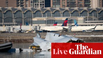 Washington DC plane crash live: flight data and cockpit voice recorders recovered, officials say