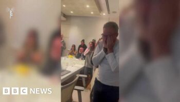 Watch: Father of freed Romi Gonen in tears as he watches release