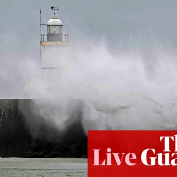 Wind and rain batters country as UK welcomes 2025 – live updates