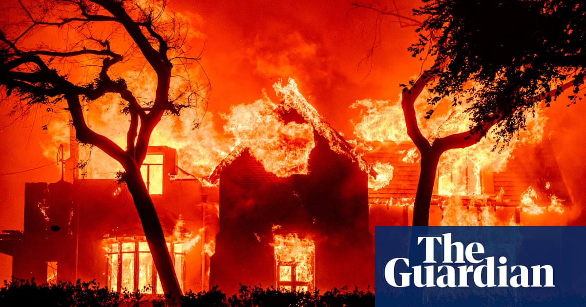 ‘Big oil’s negligence’: LA residents call on fossil fuel industry to pay for wildfire damages