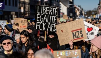 9000 Menschen demonstrieren gegen die AfD