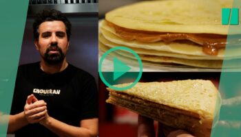 Pour la chandeleur, le chef Abdel Alaoui revisite la crêpe mille trous à la française avec une recette originale